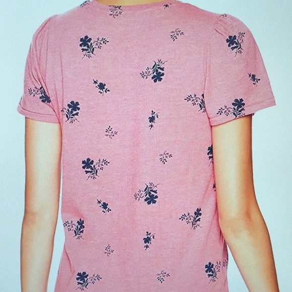 Lucky Brand Pim Puff Sleeve Floral Tee - Picture 5 of 10